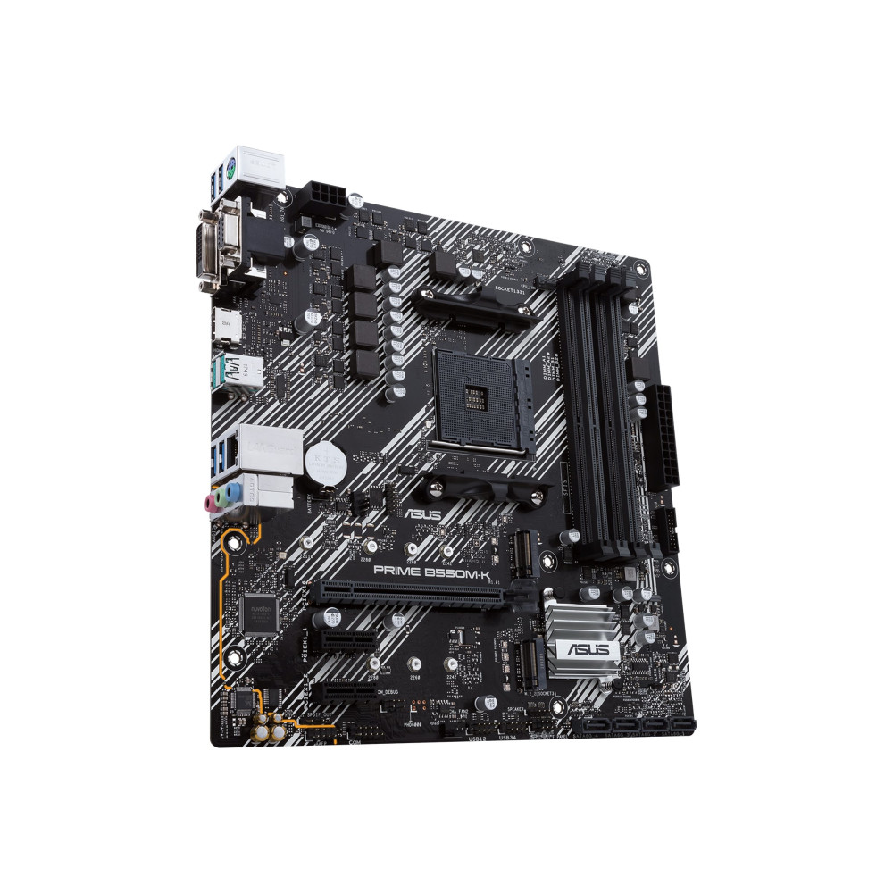 Produktbild för ASUS PRIME B550M-K - moderkort - micro ATX - Socket AM4 - AMD B550