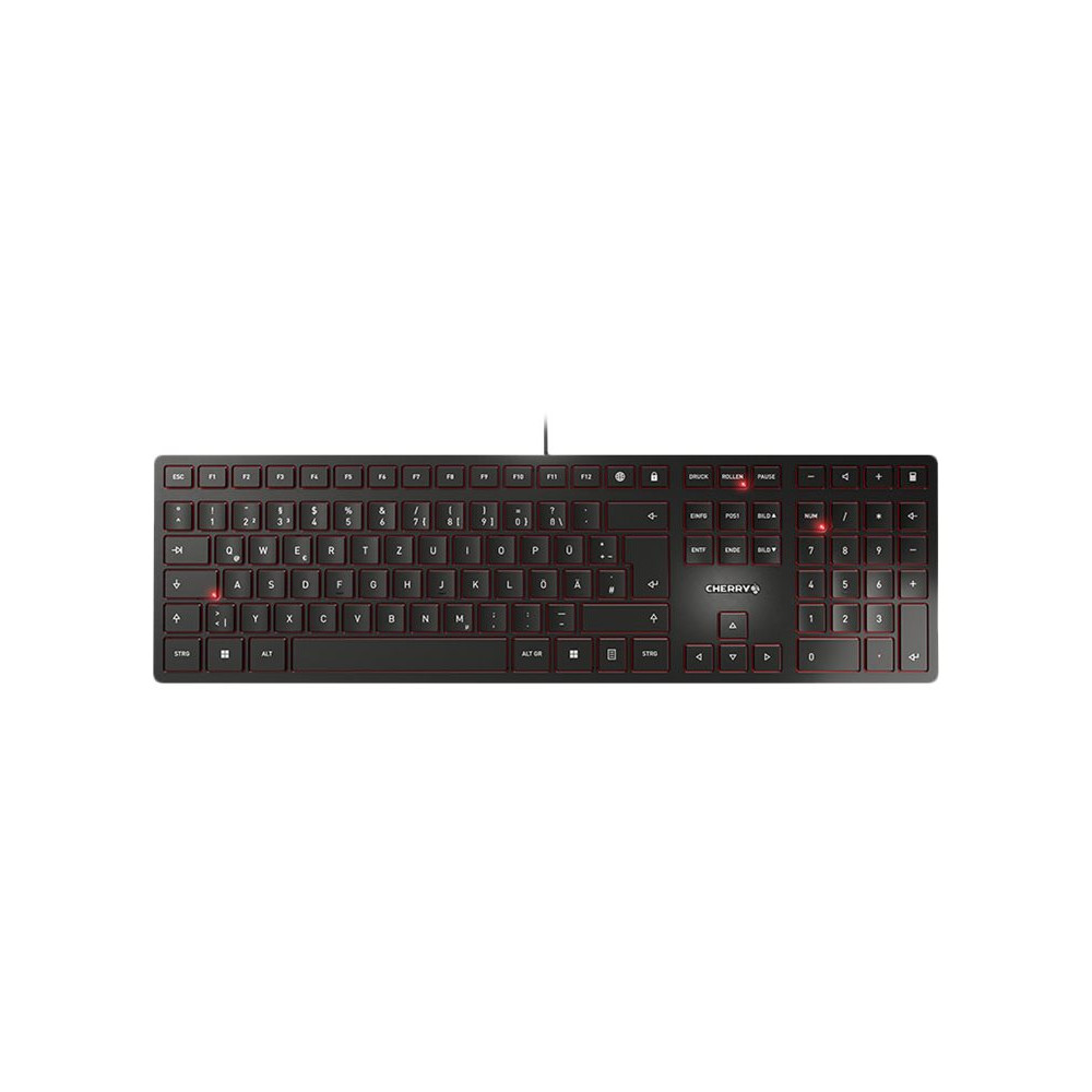 Produktbild för CHERRY KC 6000 SLIM - tangentbord - tysk - svart Inmatningsenhet
