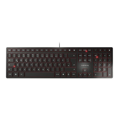 CHERRY CHERRY KC 6000 SLIM - tangentbord - tysk - svart Inmatningsenhet