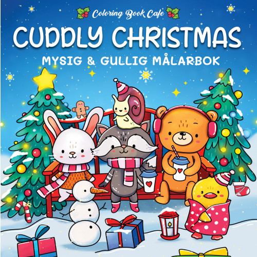 Legind A/S Cuddly Christmas. Mysig och gullig Cozy Coloring målarbok från Coloring Book Cafe (häftad)
