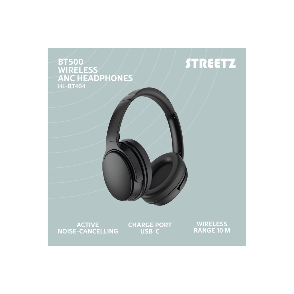 Produktbild för STREETZ HL-BT404 - hörlurar med mikrofon