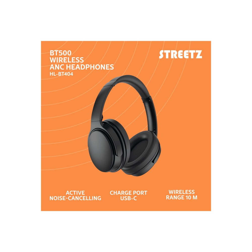 Produktbild för STREETZ HL-BT404 - hörlurar med mikrofon