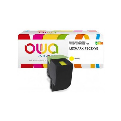 Armor OWA - gul - kompatibel - återanvänd - tonerkassett (alternativ för: Lexmark 78C2XYE)