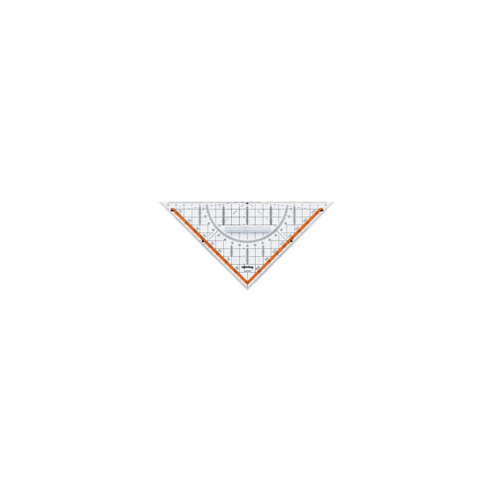 Produktbild för Rotring Centro Large Geometry - triangel - 23 cm - CrystalClear - plast