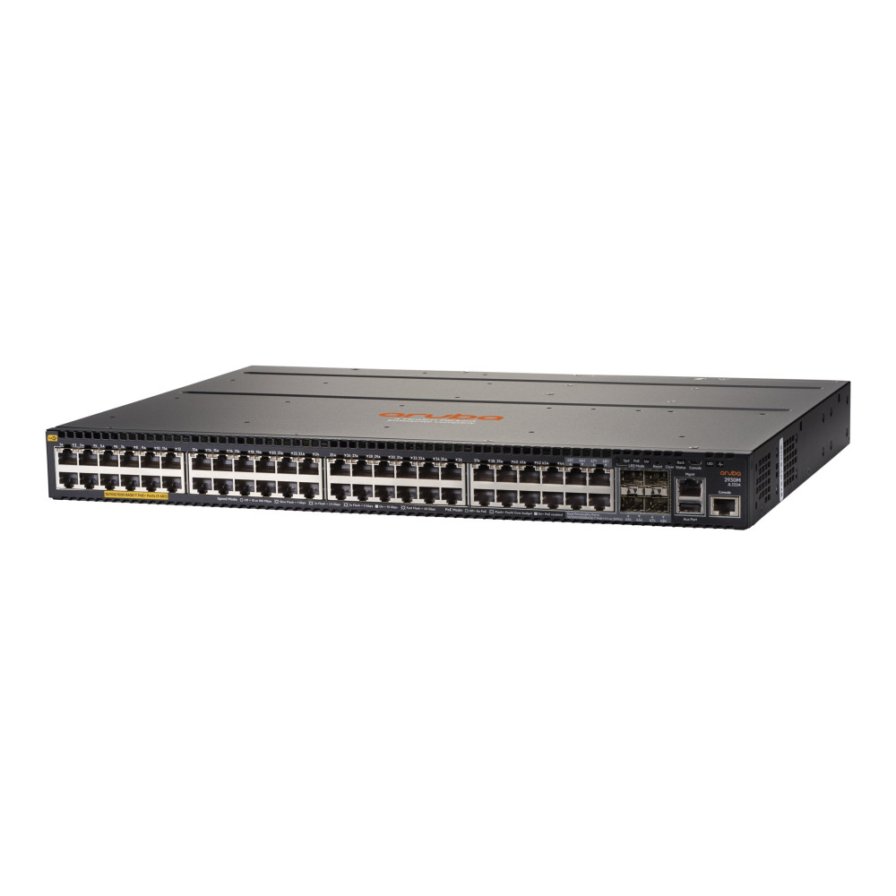 Produktbild för HPE Aruba 2930M 48G POE+ 1-Slot - switch - 48 portar - Administrerad - rackmonterbar