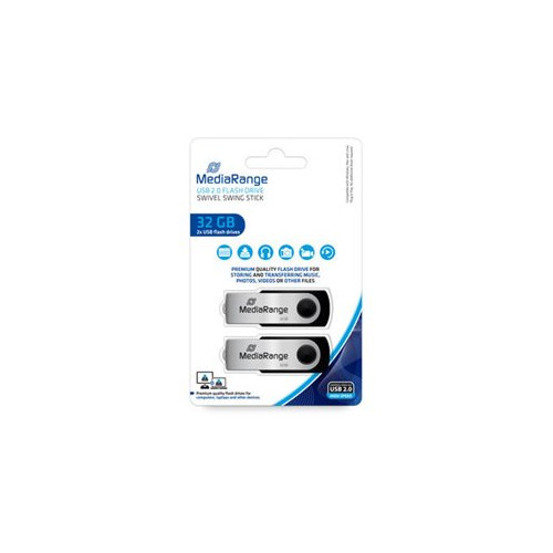 MediaRange MR911-2 - USB flash-enhet - 32 GB - Minnen
