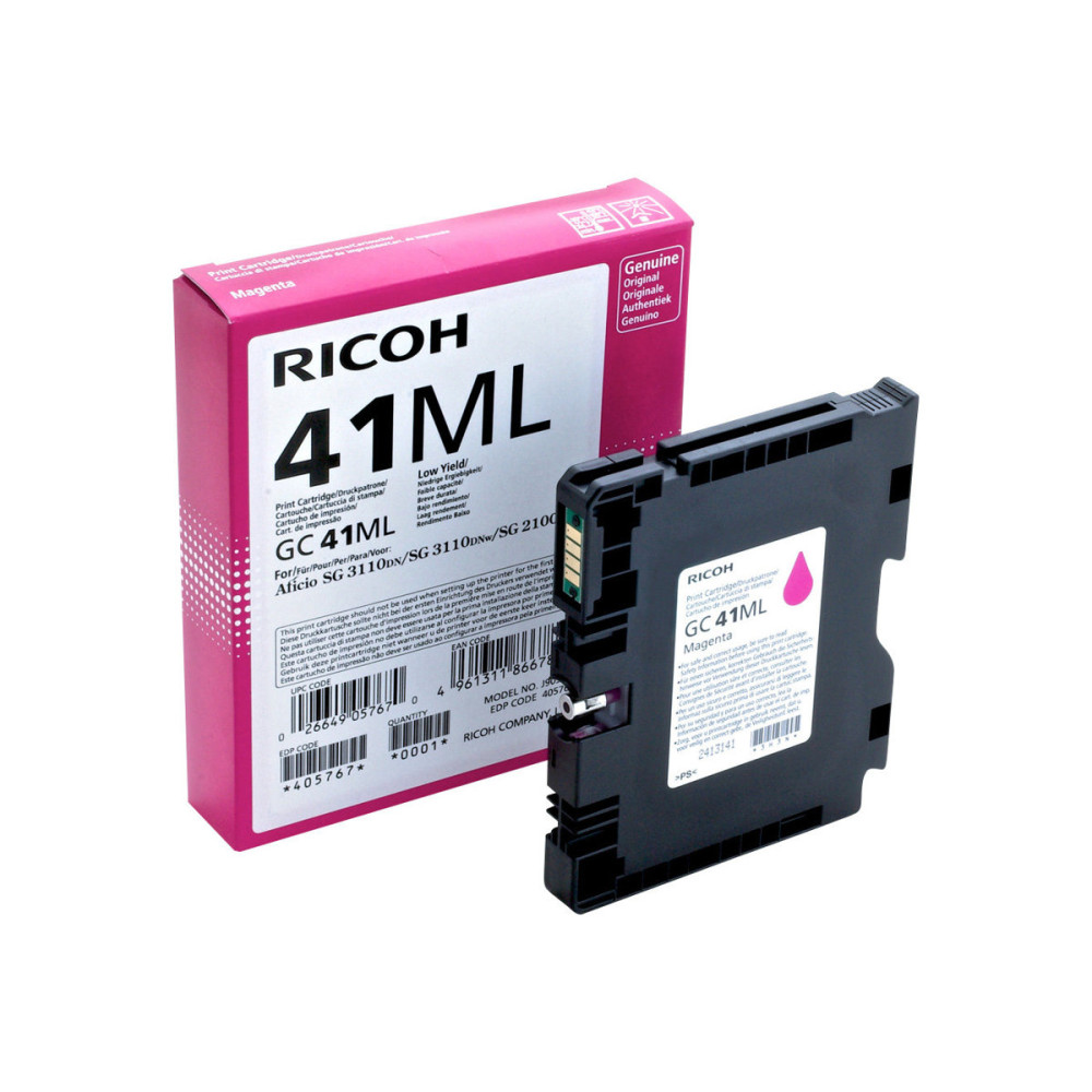 Produktbild för Ricoh GC 41ML - Low Yield - magenta - original - bläckpatron