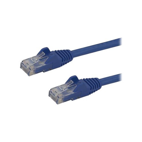 StarTech.com 3m CAT6 Ethernet Cable, 10 Gigabit Snagless RJ45 650MHz 100W PoE Patch Cord, CAT 6 10GbE UTP Network Cable w/Strain Relief, Blue, Wiring