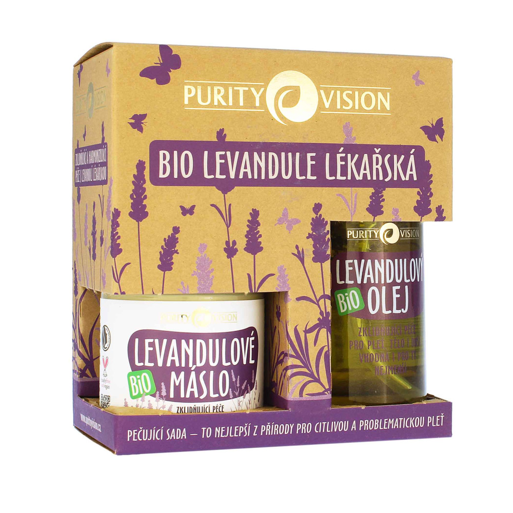 Produktbild för Purity Vision BIO Lavender SET Oil 100ml + Body Butter 120ml
