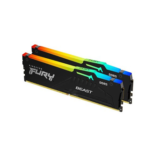 Kingston Technology Kingston FURY Beast RGB - DDR5 - sats - 64 GB: 2 x 32 GB - DIMM 288-pin / PC5-44800 - ej buffrad