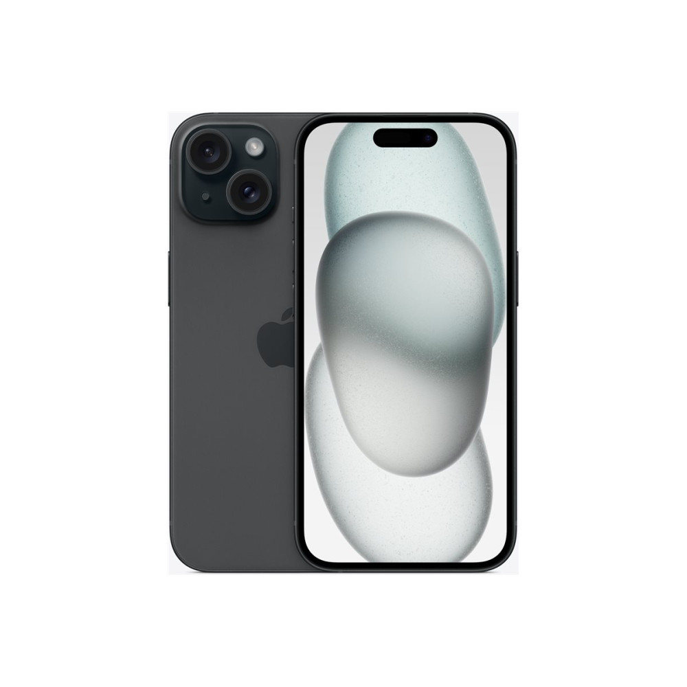 Produktbild för Apple iPhone 15 - svart - 5G smartphone - 256 GB - GSM