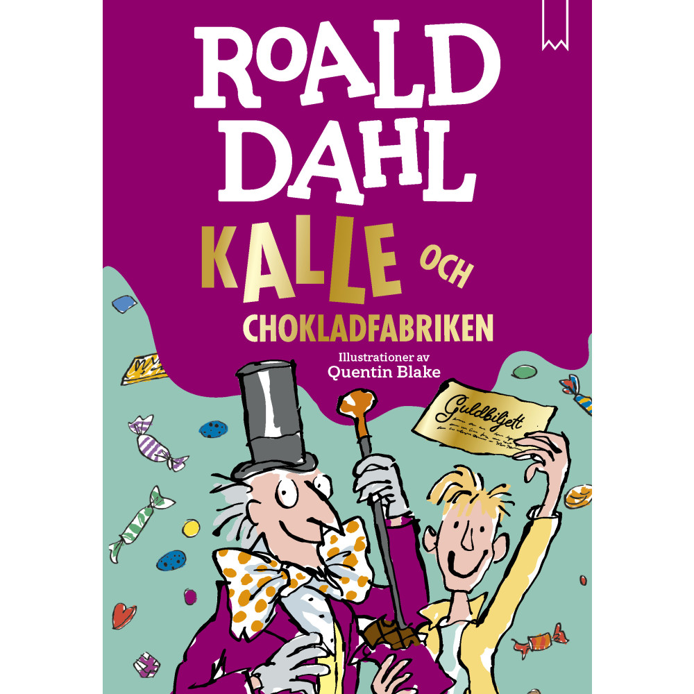 Produktbild för Kalle och chokladfabriken (bok, kartonnage)