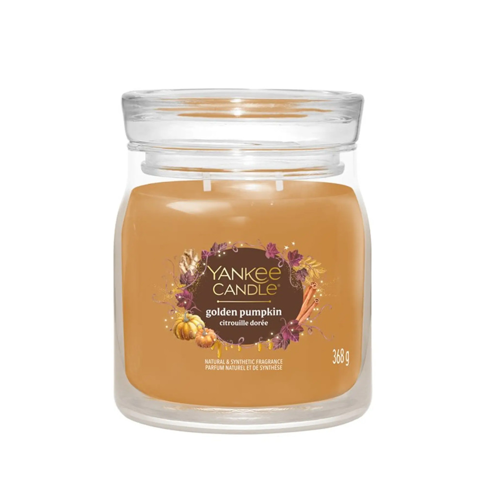 Produktbild för Yankee Candle Pumpkin Cinnamon Swirl Signature Candle 368g