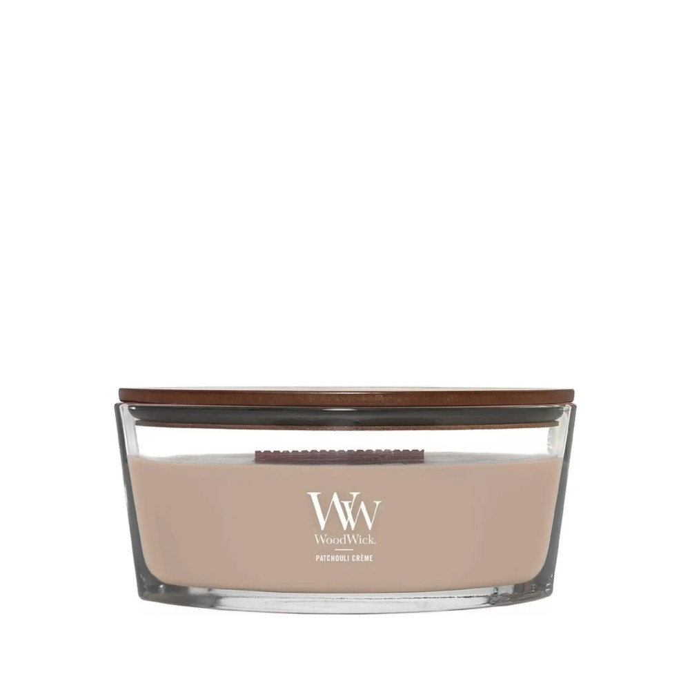 Produktbild för WoodWick Patchouli Créme Candle With Wooden Wick 453,6g