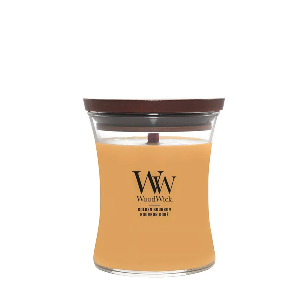 Produktbild för WoodWick Golden Bourbon Candle With Wooden Wick 275g