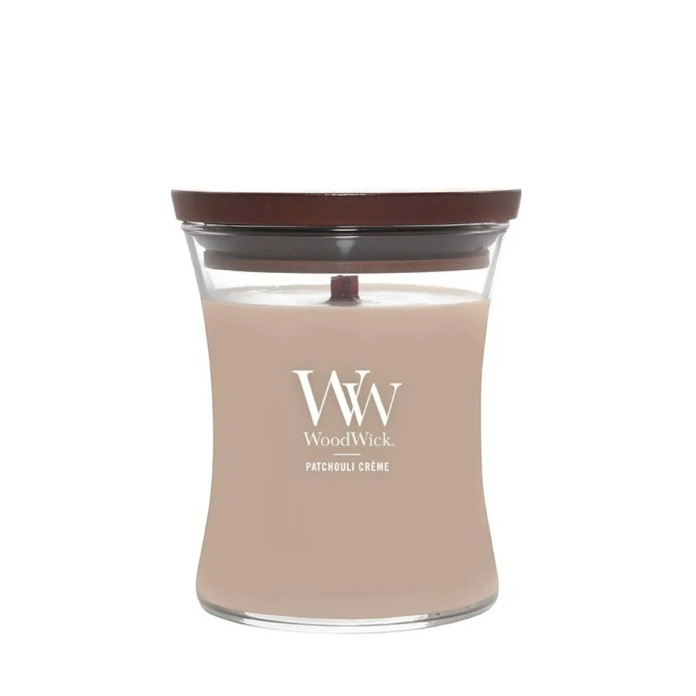 Produktbild för WoodWick Patchouli Créme Candle With Wooden Wick 275g