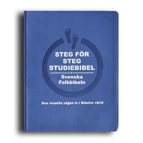 Jonas Dagson Steg för steg studiebibel blå skinnimitation (inbunden)