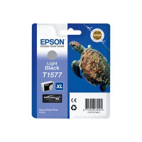 Produktbild för Epson T1577 - gråsvart - original - bläckpatron