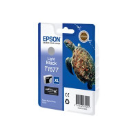 Produktbild för Epson T1577 - gråsvart - original - bläckpatron