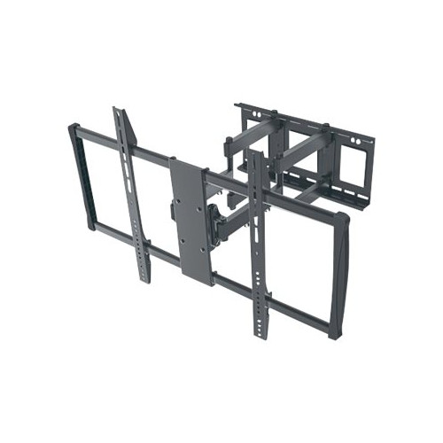 Manhattan Manhattan TV & Monitor Mount, Wall, Full Motion, 1 screen, Screen Sizes: 60-100", Black, VESA 200x200 to 900x600mm, Max 80kg, LFD, Tilt & Swivel with 3 Pivots, Lifetime Warranty konsol - för LCD-TV - svart