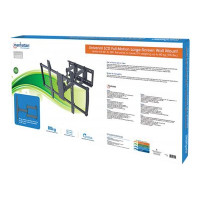 Produktbild för Manhattan TV & Monitor Mount, Wall, Full Motion, 1 screen, Screen Sizes: 60-100", Black, VESA 200x200 to 900x600mm, Max 80kg, LFD, Tilt & Swivel with 3 Pivots, Lifetime Warranty konsol - för LCD-TV - svart