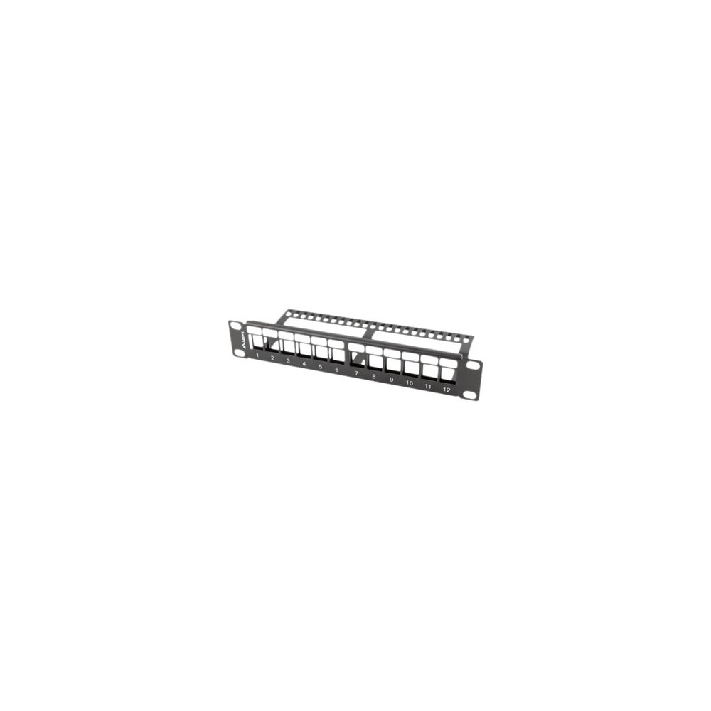 Produktbild för Lanberg PPKS-9112-B - kopplingspanel (tom) - 1U - 10"