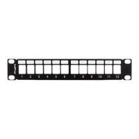 Produktbild för Lanberg PPKS-9112-B - kopplingspanel (tom) - 1U - 10"