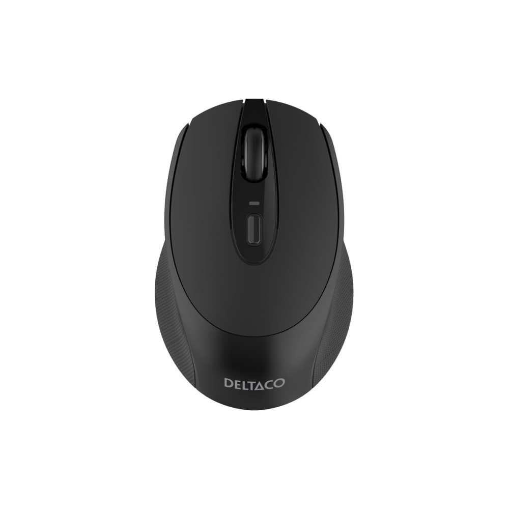 Produktbild för DELTACO MS-804 - mus - kompakt - 2.4 GHz - mörkgrå
