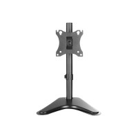 Produktbild för Manhattan TV & Monitor Mount, Desk, Tilt/Swivel/Rotation, 1 screen, Screen Sizes: 10-27", Black, Stand Assembly, VESA 75x75 to 100x100mm, Max 7kg, Lifetime Warranty ställ - för LCD-display - svart