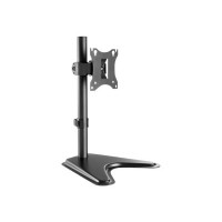 Produktbild för Manhattan TV & Monitor Mount, Desk, Tilt/Swivel/Rotation, 1 screen, Screen Sizes: 10-27", Black, Stand Assembly, VESA 75x75 to 100x100mm, Max 7kg, Lifetime Warranty ställ - för LCD-display - svart
