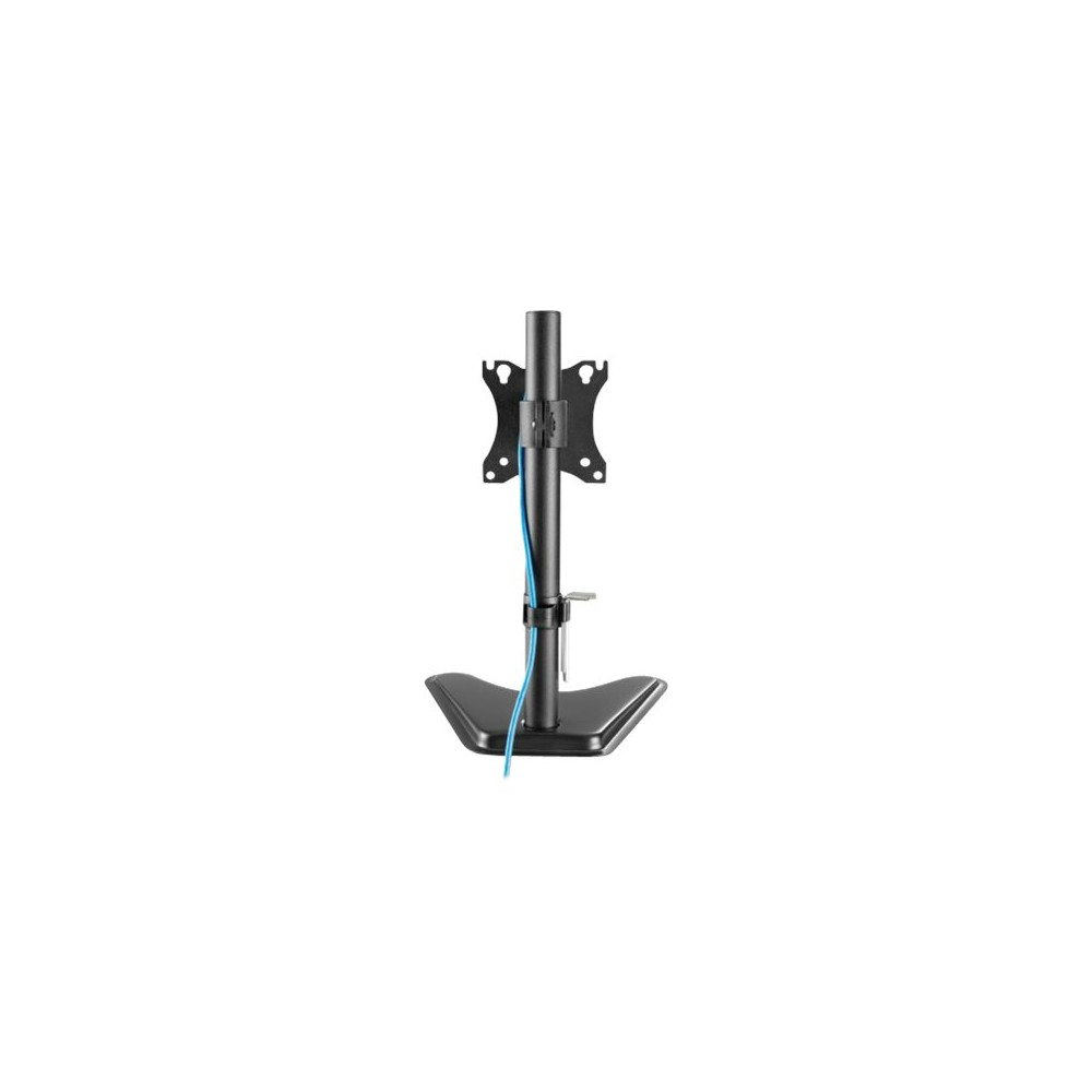 Produktbild för Manhattan TV & Monitor Mount, Desk, Tilt/Swivel/Rotation, 1 screen, Screen Sizes: 10-27", Black, Stand Assembly, VESA 75x75 to 100x100mm, Max 7kg, Lifetime Warranty ställ - för LCD-display - svart