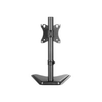 Produktbild för Manhattan TV & Monitor Mount, Desk, Tilt/Swivel/Rotation, 1 screen, Screen Sizes: 10-27", Black, Stand Assembly, VESA 75x75 to 100x100mm, Max 7kg, Lifetime Warranty ställ - för LCD-display - svart