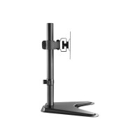 Produktbild för Manhattan TV & Monitor Mount, Desk, Tilt/Swivel/Rotation, 1 screen, Screen Sizes: 10-27", Black, Stand Assembly, VESA 75x75 to 100x100mm, Max 7kg, Lifetime Warranty ställ - för LCD-display - svart