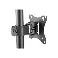 Produktbild för Manhattan TV & Monitor Mount, Desk, Tilt/Swivel/Rotation, 1 screen, Screen Sizes: 10-27", Black, Stand Assembly, VESA 75x75 to 100x100mm, Max 7kg, Lifetime Warranty ställ - för LCD-display - svart