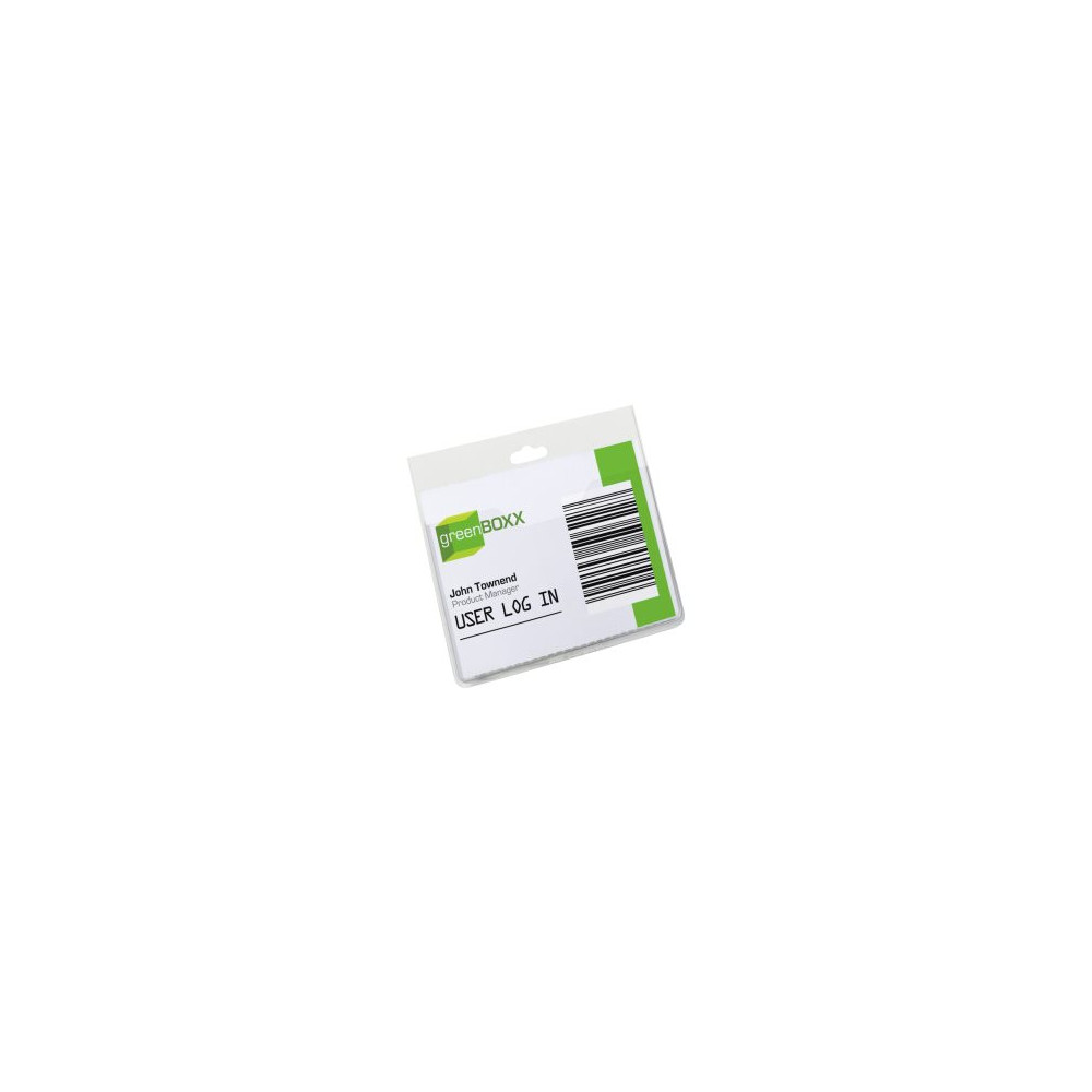 Produktbild för DURABLE namnskylt - för 60 x 90 mm - transparent (paket om 20)