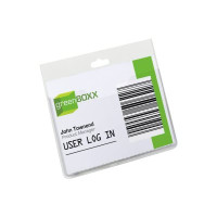 Produktbild för DURABLE namnskylt - för 60 x 90 mm - transparent (paket om 20)