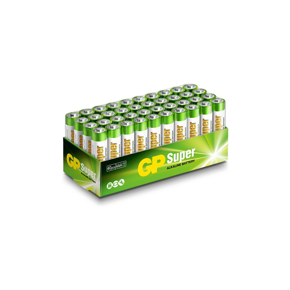 Produktbild för GP Super batteri - 40 x AAA / LR03 - alkaliskt
