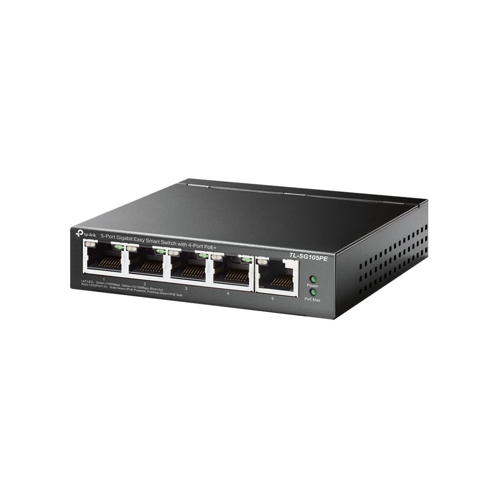 Produktbild för TP-Link TL-SG105PE - switch - 5 portar - Administrerad