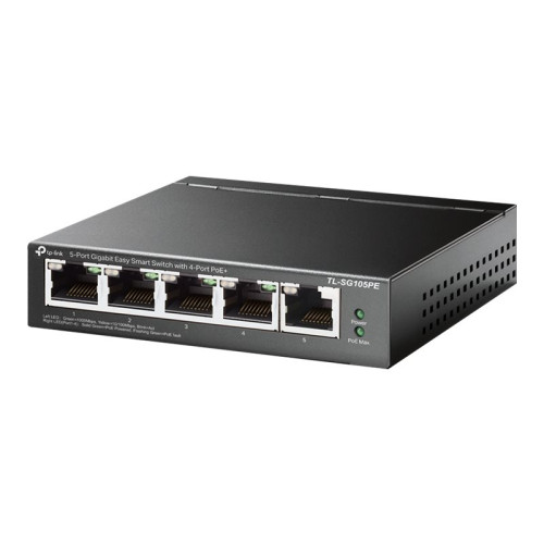 TP-LINK Technologies TP-Link TL-SG105PE - switch - 5 portar - Administrerad