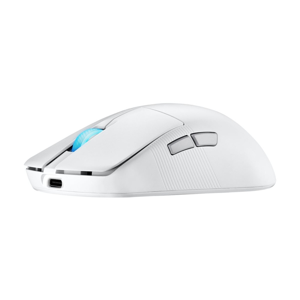Produktbild för ASUS ROG Harpe Ace Mini - mus - USB 2.0, Bluetooth 5.1, 2.4 GHz - månskensvit