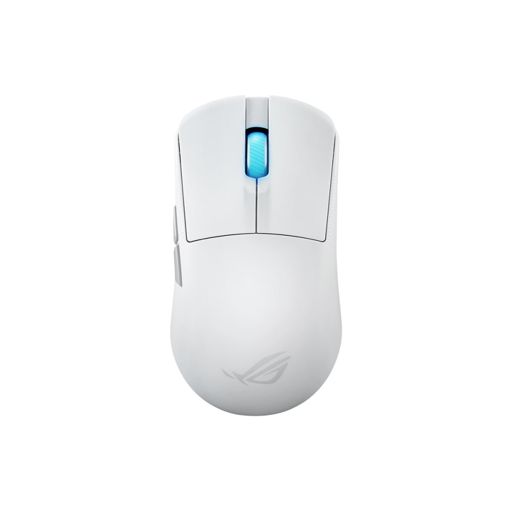 Produktbild för ASUS ROG Harpe Ace Mini - mus - USB 2.0, Bluetooth 5.1, 2.4 GHz - månskensvit