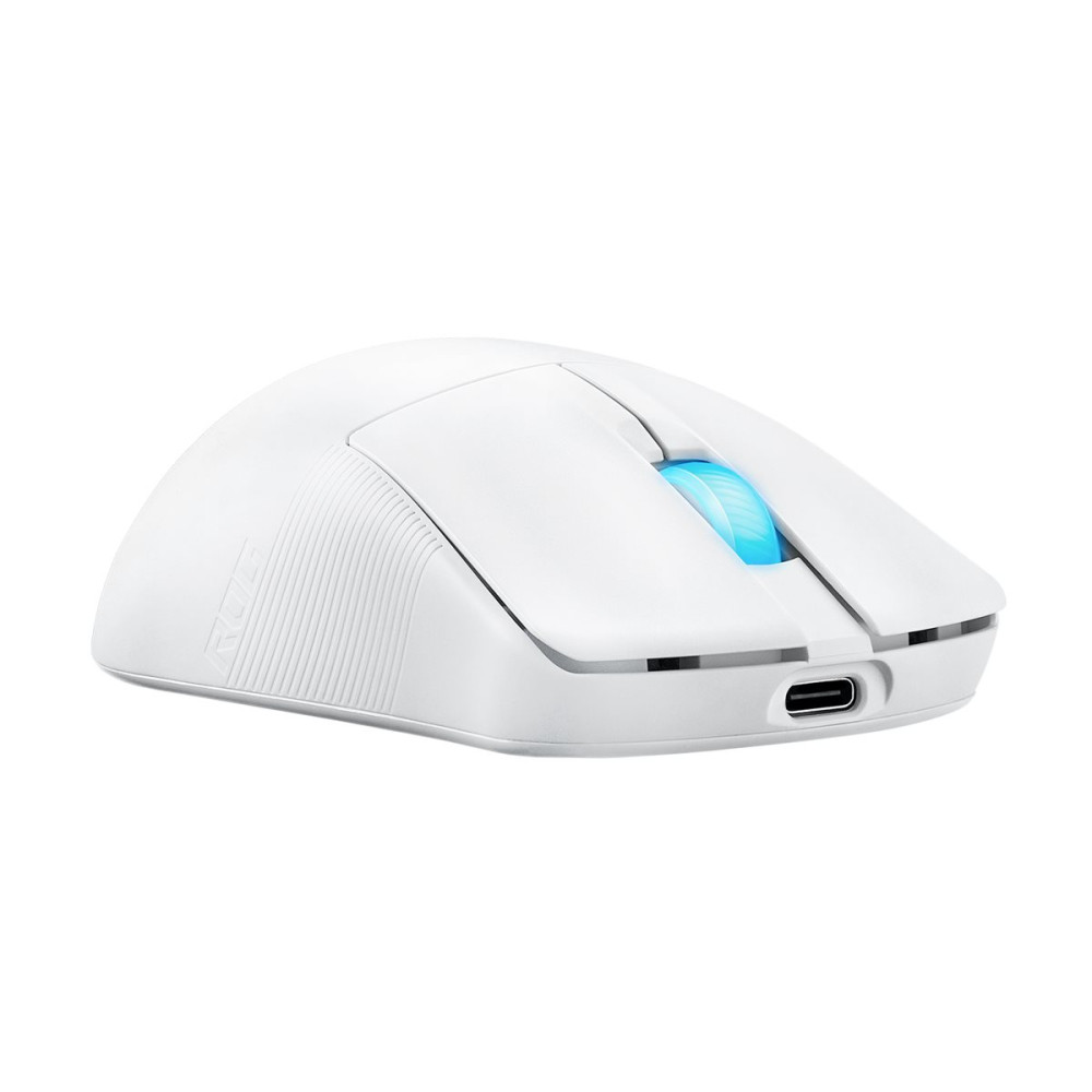 Produktbild för ASUS ROG Harpe Ace Mini - mus - USB 2.0, Bluetooth 5.1, 2.4 GHz - månskensvit