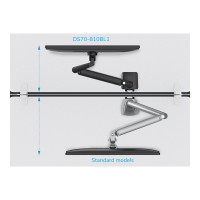 Produktbild för Neomounts DS70-810BL1 monteringssats - justerbar arm med full rörlighet - för LCD-display - svart