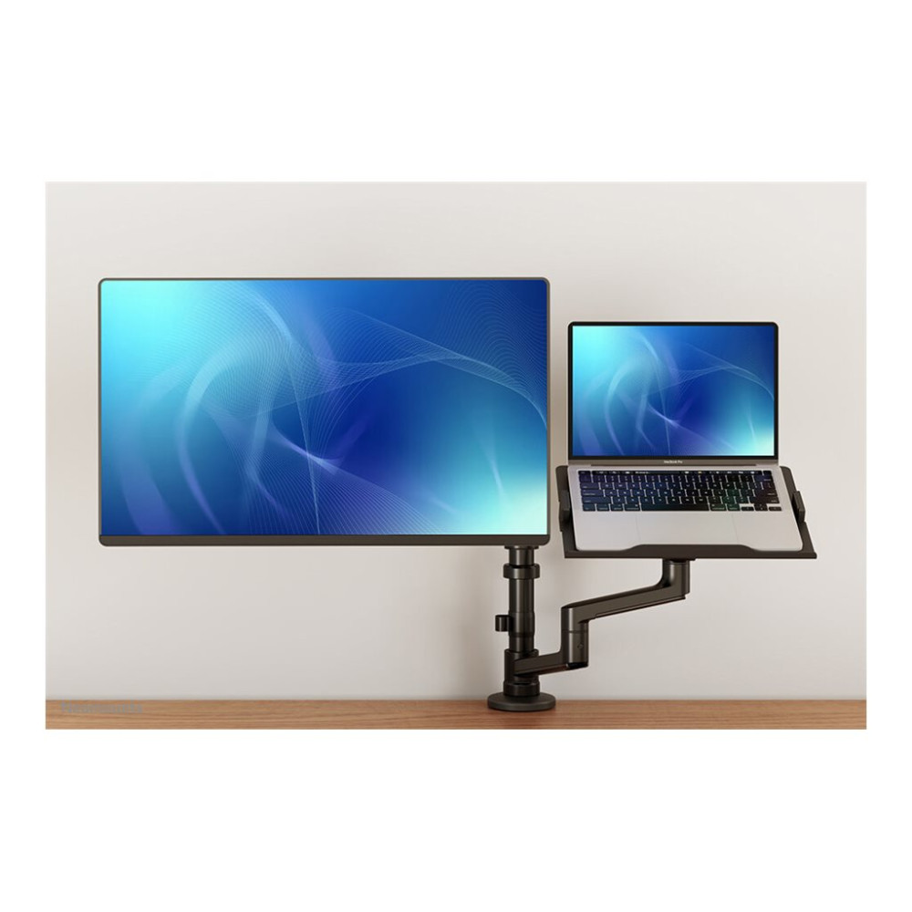 Produktbild för Neomounts DS20-425BL2 monteringssats - justerbar arm med full rörlighet - för LCD-bildskärm/bärbar dator - svart