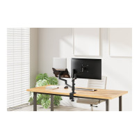 Produktbild för Neomounts DS20-425BL2 monteringssats - justerbar arm med full rörlighet - för LCD-bildskärm/bärbar dator - svart