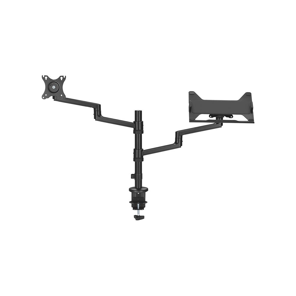 Produktbild för Neomounts DS20-425BL2 monteringssats - justerbar arm med full rörlighet - för LCD-bildskärm/bärbar dator - svart