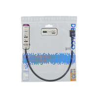 Produktbild för DELTACO HDMI-1005D - HDMI-kabel med Ethernet - 50 cm
