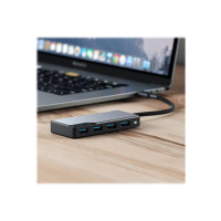 Produktbild för Alogic USB-C Fusion SWIFT 4-in-1 Hub - hubb - 4 portar