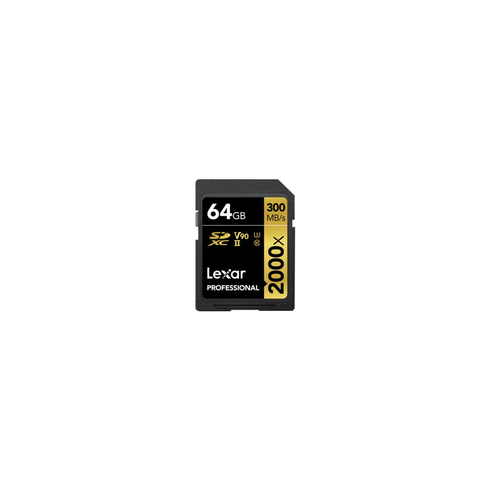 Produktbild för Lexar Professional - flash-minneskort - 64 GB - SDXC UHS-II