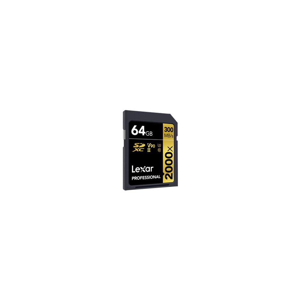 Produktbild för Lexar Professional - flash-minneskort - 64 GB - SDXC UHS-II